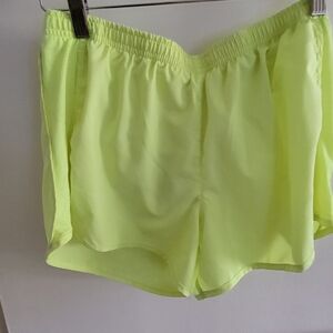 Neon Yellow Girls Shorts Size XXL